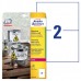 Avery Zweckform etikety 210mm x 148mm, A4, matné, bílé, 2 etikety, velmi odolné, baleno po 20 ks, L4717-20, pro laserové tiskárny 