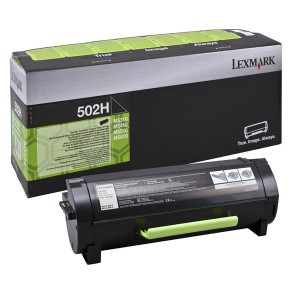 Lexmark originální toner 50F2H0E, black, 5000str., 502H, high capacity, return, Lexmark MS310D, 310DN, 410D, 410DN, O