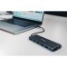 USB (3.2) hub 13-port, 32153, šedý, délka kabelu 20cm, Verbatim, 2x USB C, 6x USB A, 2x HDMI