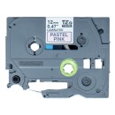 Brother originální páska do tiskárny štítků, Brother, TZE-MQE31, černý tisk/růžový podklad, 4m, 12mm, pastelový podklad