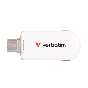 Verbatim USB flash disk, USB C, 256GB, Plectra, bílý, 30230, USB C