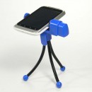 Držák mobilu Logo na stůl, modrý, termoplast, pro jakýkoliv mobilní telefon, modrá, mobil
