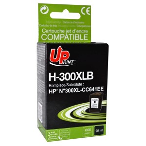UPrint kompatibilní ink s CC641EE, HP 300XL, black, 19ml, H-300XL-B, pro HP DeskJet D2560, F4280 UPrint kompatibilní ink s CC641EE, HP 300XL, black, 19ml, H-300XL-B, pro HP DeskJet D2560, F4280