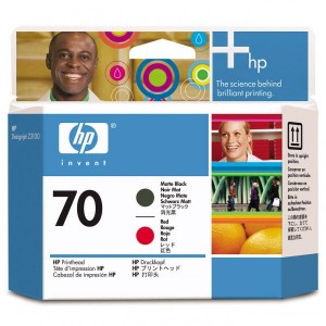 HP originální tisková hlava C9409A, HP 70, black/red, HP DesignJet Z3100