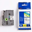 Brother originální páska do tiskárny štítků, Brother, TZE-M31, černý tisk/průsvitný matný podklad, laminovaná, 8m, 12mm