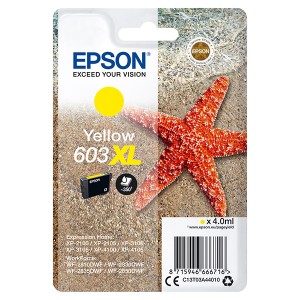 Epson originální ink C13T03A44010, 603XL, yellow, 4.0ml, Epson Expression Home XP-2100, 2105, 3100, 3105 WF-2310