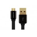 Kabel USB (2.0), USB A M- USB micro B M, 0.4m, černý, Avacom