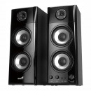 Genius reproduktory SP-HF1800A v2, 2.0, 60W, černé, regulace hlasitosti, dřevěné