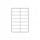 Logo etikety 105mm x 42.4mm, A4, matné, bílé, 14 etiket, 140g/m2, baleno po 10 ks, pro inkoustové a laserové tiskárny