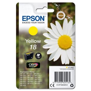 Epson originální ink C13T18044012, T180440, yellow, 3,3ml, Epson Expression Home XP-102, XP-402, XP-405, XP-302