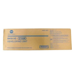 Konica Minolta originální developer A0XV0KD, DV-311C, cyan, 115000str., Konica Minolta bizhub c220/c280/c360