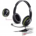 Genius HS-400A, sluchátka s mikrofonem, ovládání hlasitosti, černá, 2x 3.5 mm jack