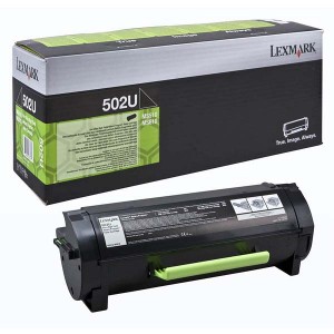 Lexmark originální toner 50F2U00, black, 20000str., 502U, ultra high capacity, return, Lexmark MS510DN, 610DE, 610DN, 610DTE, O