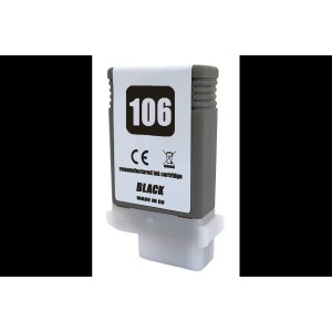 Renovovaná kazeta pro Canon PFI-106BK / 6621B001 black PREMIUM 130 ml