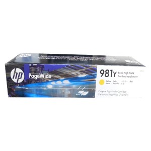 HP originální ink L0R15A, HP 981Y, yellow, 16000str., 185ml, extra high capacity, HP PageWide MFP E58650, 556, Flow 586