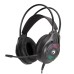 Marvo H8326, sluchátka s mikrofonem, ovládání hlasitosti, černá