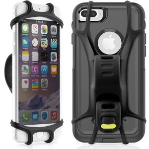 Držák mobilu Bone Bike Tie X, na kolo, na řídítka, černý, 4-6