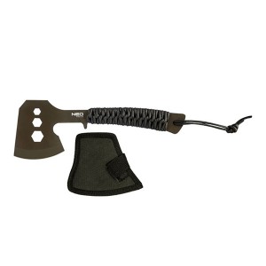 Neo Tools kempingová sekera 63-118, celková hmotnost 266g, délka sekery 26cm