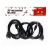 Kabel USB (2.0), USB A M- USB A F, 1.8m, černý, Logo, cena za 1 kus
