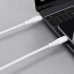 Powerton ENERGY WHITE EDITION Kabel USB-C, 100W, 1m, silikonový, bilý