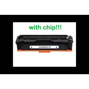 Kompatibilní toner s HP 216A/W2411A Cyan WITH CHIP NeutralBox 850 stran