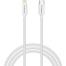 Verbatim USB kabel USB C samec - Apple Lightning samec, 27W, 1m, černo-bílá, box, 32392