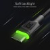 Sada 3x GC Ray USB-C kabel (120cm) s rychlým nabíjením a zeleným LED světlem