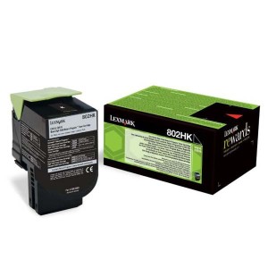 Lexmark originální toner 80C2HK0, black, 4000str., return, Lexmark CX410, 510, O