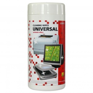 Čisticí trhací ubrousky univerzální, dóza, 100ks, Logo