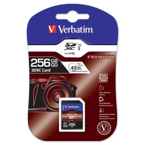 Verbatim paměťová karta SDXC, 256GB, SDXC, 44026, UHS-I U1 (Class 10)