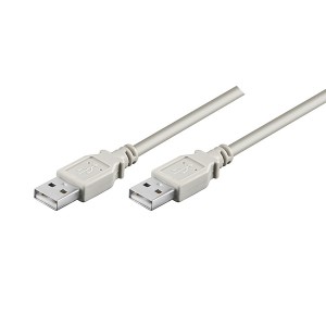 Kabel USB (2.0), USB A M- USB A M, 1.8m, šedý, High Speed