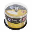 HP DVD+R, DRE00026WIP-3, 50-pack, 4.7GB, 16x, 12cm, cake box, Printable, pro archivaci dat
