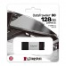 Kingston USB flash disk, USB 3.0 (3.2 Gen 1), 128GB, DataTraveler 80, černý, DT80/128GB, USB C