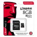 Kingston paměťová karta Industrial C10, 8GB, micro SDHC, SDCIT2/8GB, UHS-I U3 (Class 10), pSLC karta s adaptérem