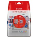 Canon originální ink CLI-571 C/M/Y/BK photo value pack, black/color, 0386C007, Canon 4-pack C/M/Y/K + paper PIXMA MG5750, MG6850, 