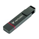 Verbatim USB flash disk, USB C a USB 3.2 Gen 1, 512GB, Dual QuickStick, šedý, 32042, USB C, s poutkem