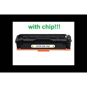 Kompatibilní toner s HP 207X/W2212X Yellow WITH CHIP NeutralBox 2450 stran