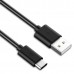 Kabel USB (2.0), USB A M- USB C M, 1m, černý, Logo, blistr