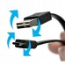 Kabel USB (2.0), USB A M reversible- USB micro M reversible, 1m, plochý, černý