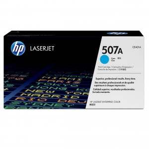 HP originální toner CE401A, cyan, 6000str., HP 507A, HP LaserJet Enterprise 500 color M551, O
