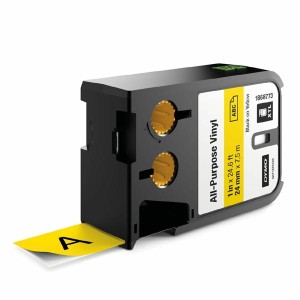 Dymo originální páska do tiskárny štítků, Dymo, 1868773, černý tisk/žlutý podklad, 7m, 24mm, XTL vinylová univerzální