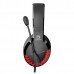 Marvo HG9022, sluchátka s mikrofonem, ovládání hlasitosti, černo-červená, LED,podsvícená typ 7.1 USB