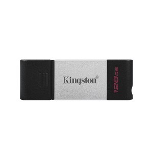 Kingston USB flash disk, USB 3.0 (3.2 Gen 1), 128GB, DataTraveler 80, černý, DT80/128GB, USB C Kingston USB flash disk, USB 3.0 (3.2 Gen 1), 128GB, DataTraveler 80, černý, DT80/128GB, USB C
