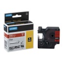 Dymo originální páska do tiskárny štítků, Dymo, 1805422, bílý tisk/červený podklad, 5,5m, 19mm, RHINO vinylová profi D1