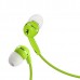 Genius HS-M320, sluchátka, bez ovládání hlasitosti, zelené, špuntová typ 3.5 mm jack