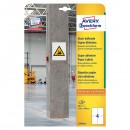 Avery Zweckform etikety 105mm x 148mm, A4, bílé, 4 etikety, s vysokou lepivostí, baleno po 20 ks, L7876-20, pro laserové a inkoust