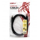 Kabel USB (2.0), USB A M- USB B M, 3m, černý, Logo, blistr