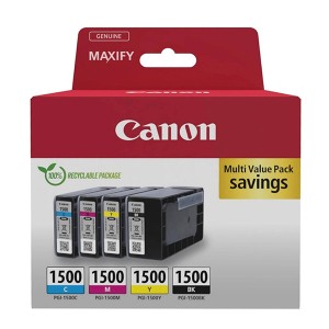 Canon originální ink PGI-1500 BK/C/M/Y MULTI, 9218B006, CMYK, 400/3*300str.