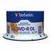 Verbatim DVD+R, 97693, DataLife PLUS, 50-pack, 8.5GB, 8x, 12cm, General, Double Layer, cake box, Wide Printable Surface Inverse St