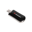 Verbatim USB flash disk, USB C, 128GB, Plectra, černý, 30225, USB C